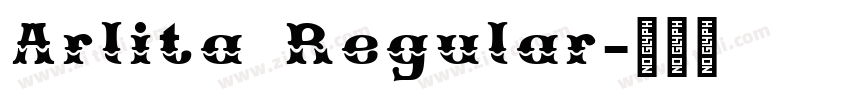 Arlita Regular字体转换